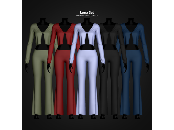 Alpha Luna Set by gorillax3 - The Sims 4 Custom Content