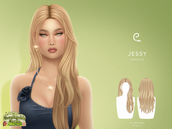 Maxis Match Jessy Hairstyle V2 by Enriques4 - The Sims 4 Custom Content