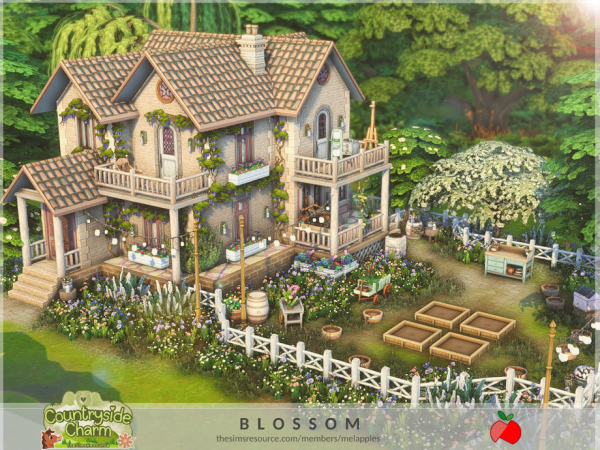 Maxis Match Countryside Charm Blossom by melapples - The Sims 4 Custom Content
