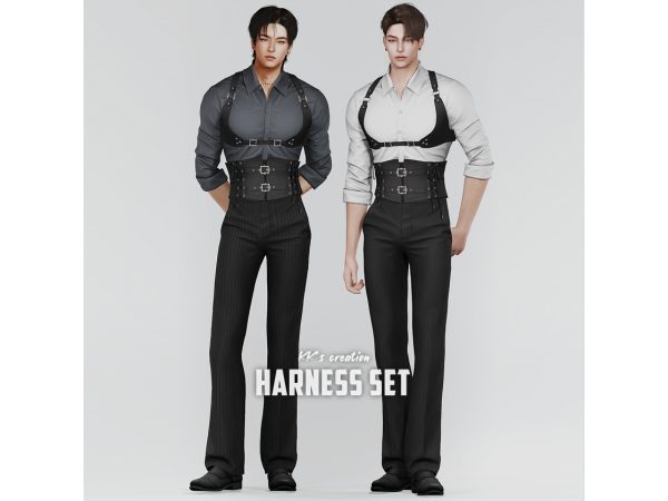 Alpha [KK] HARNESS SET by KK_creations - The Sims 4 Custom Content