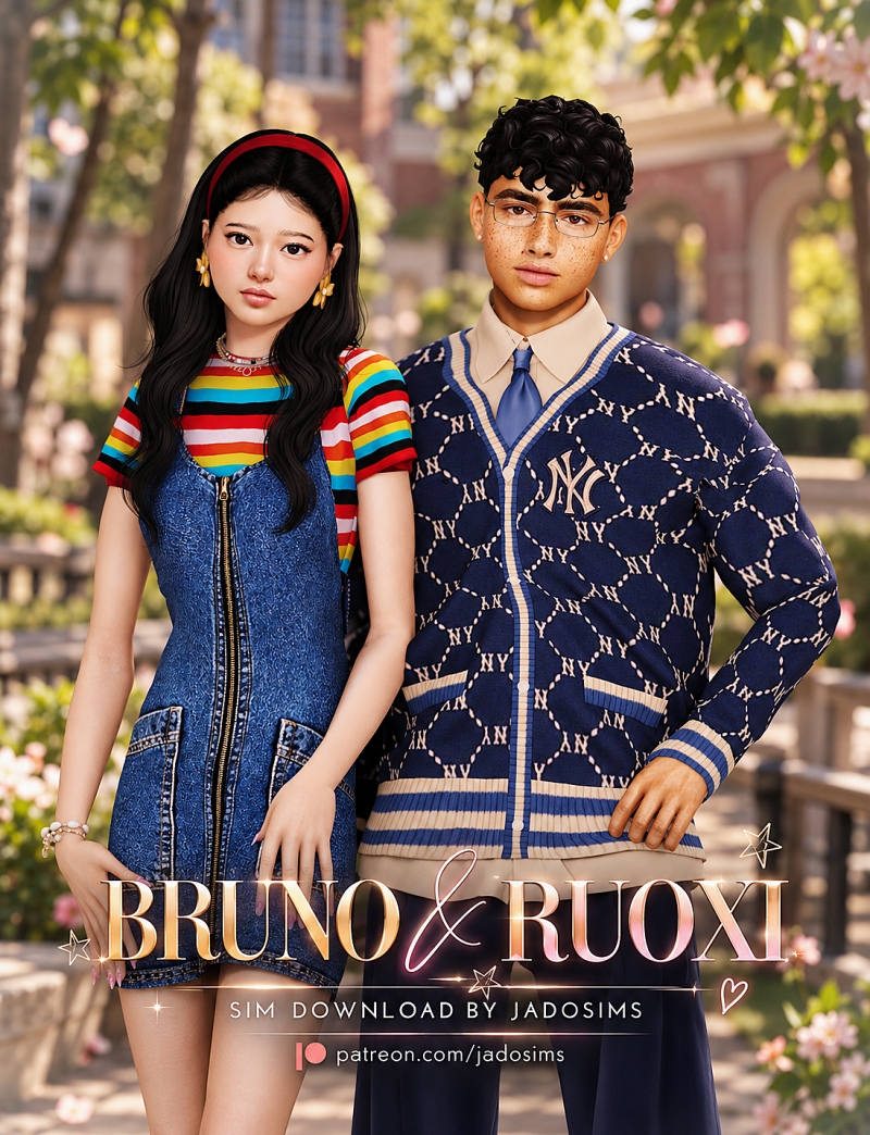 Alpha Bruno Ruoxi (Sim Download) by shopwithflynnn - The Sims 4 Custom Content