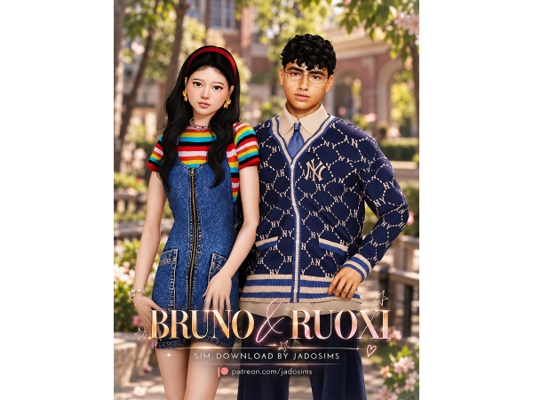 Alpha Bruno Ruoxi (Sim Download) - The Sims 4 Custom Content