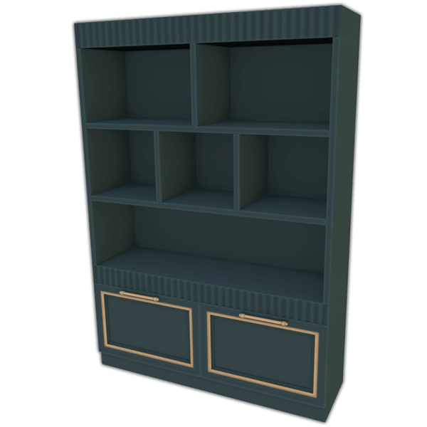Maxis Match Comiko Parisian Kitchen Big Cabinet v1 by comiko - The Sims 4 Custom Content