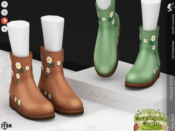 Maxis Match Countryside Charm Shoes KP1X Female by KaTPurpura - The Sims 4 Custom Content