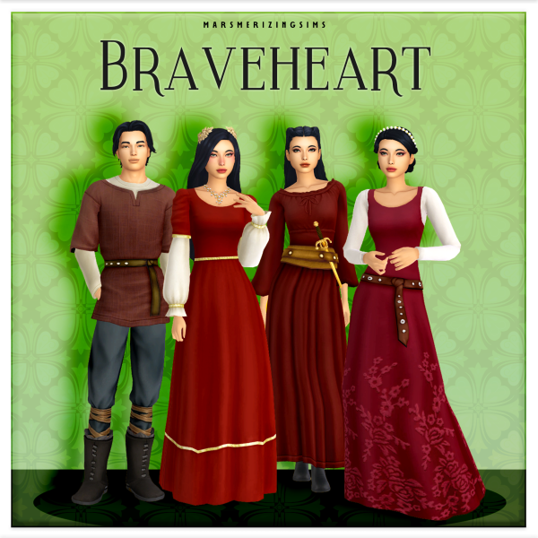 Maxis Match Braveheart by simsfinds - The Sims 4 Custom Content