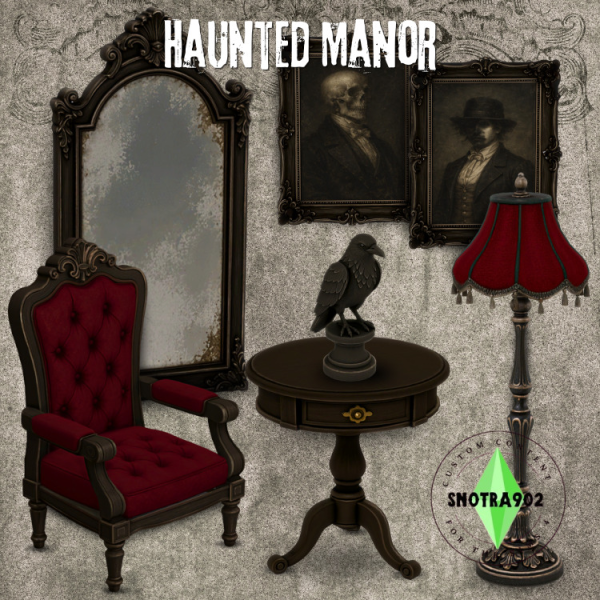 Mix Haunted Manor by simsfinds - The Sims 4 Custom Content