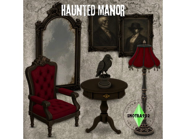 Mix Haunted Manor by Snotra902 - The Sims 4 Custom Content