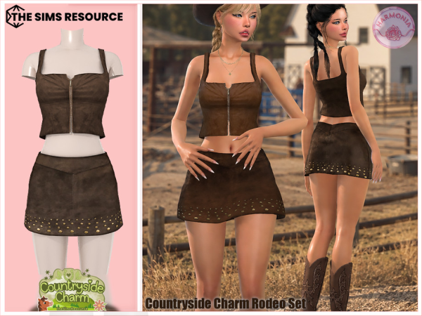 Sims 4 Countryside Charm Rodeo Set