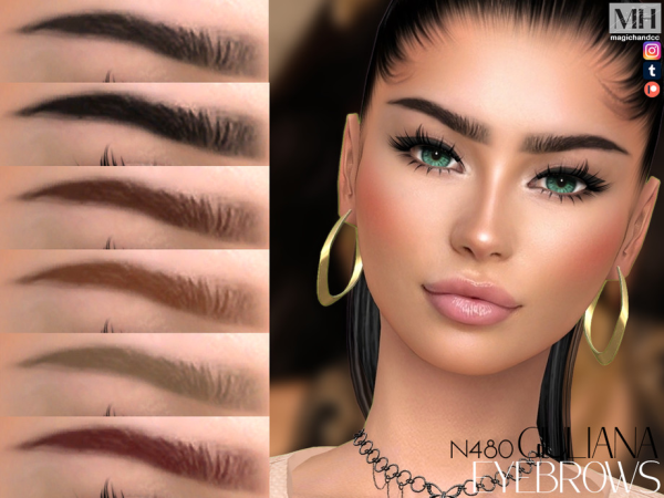 Alpha Giuliana Eyebrows - The Sims 4 Custom Content