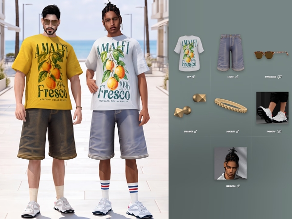 Alpha Philip Lookbook - The Sims 4 Custom Content