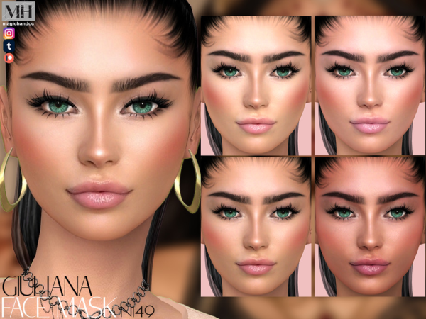 Alpha Giuliana Face Mask - The Sims 4 Custom Content