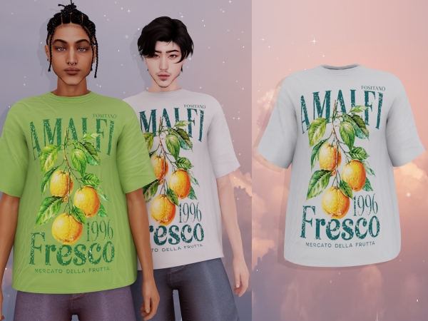 Alpha Philip Oversized Top - The Sims 4 Custom Content