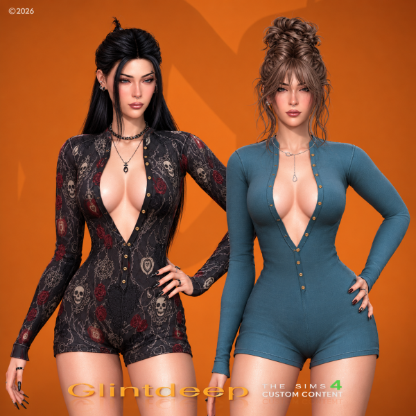 Alpha Clintdeep Helena Jumpsuit by clintdeep - The Sims 4 Custom Content