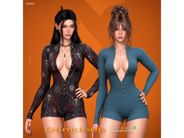 Alpha Clintdeep Helena Jumpsuit - The Sims 4 Custom Content