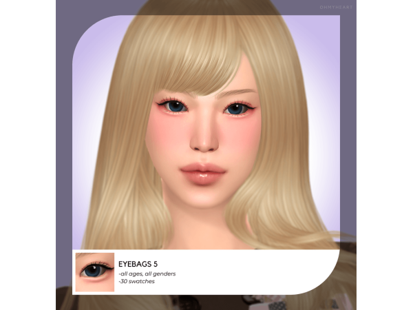 Mix eyebags5 6 eye glitter - The Sims 4 Custom Content