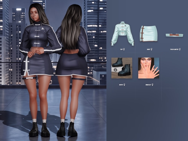Alpha Dream Fighter Lookbook - The Sims 4 Custom Content