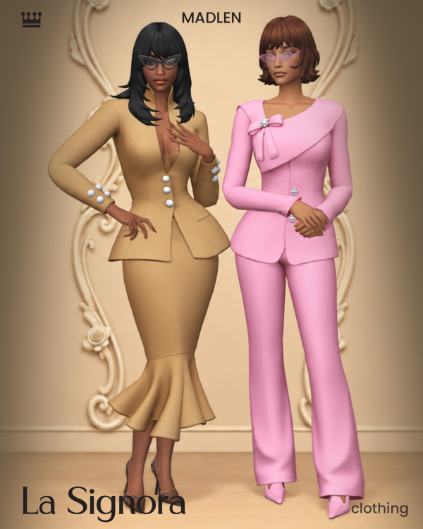 Maxis Match La Signora Outfits by simsfinds - The Sims 4 Custom Content