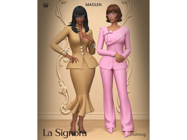 Sims 4 La Signora Outfits by madlen