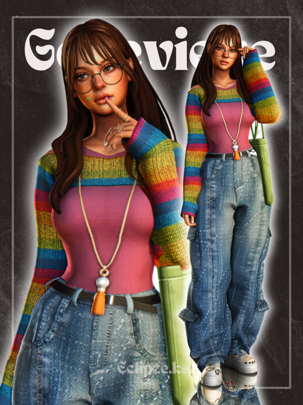 Mix Genevieve by simsfinds - The Sims 4 Custom Content
