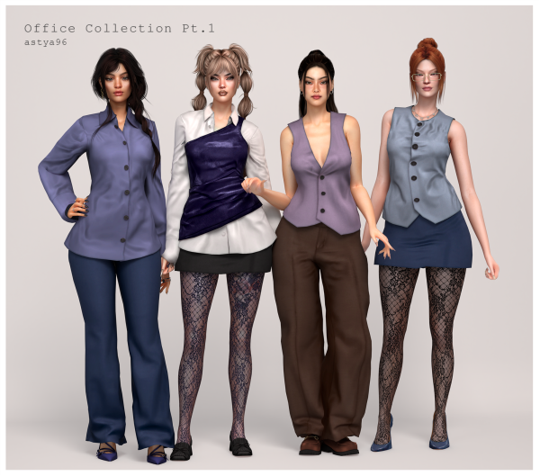 Alpha Office Collection Pt 1 by simsfinds - The Sims 4 Custom Content