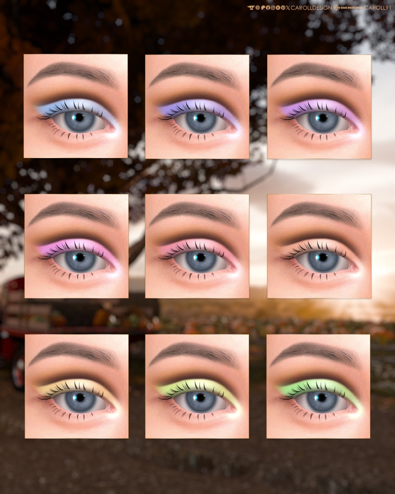 Alpha Countryside Charm Jolene Eyeshadow HQ by carolldesign - The Sims 4 Custom Content