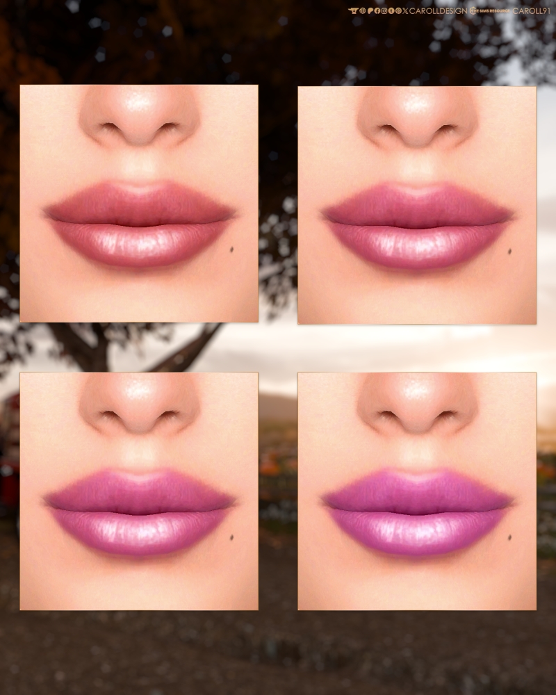 Alpha Countryside Charm Jolene Lipstick HQ by carolldesign - The Sims 4 Custom Content