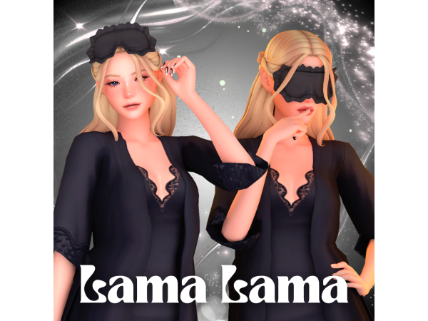 Maxis Match Sleep mask by LamaLamaLove - The Sims 4 Custom Content