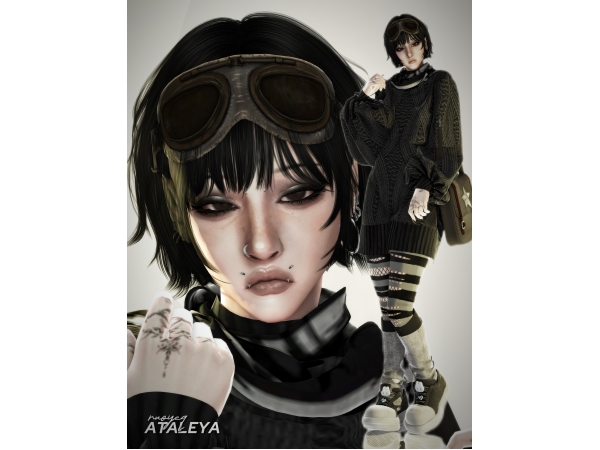 Alpha Ataleya by ruoyeqsims - The Sims 4 Custom Content