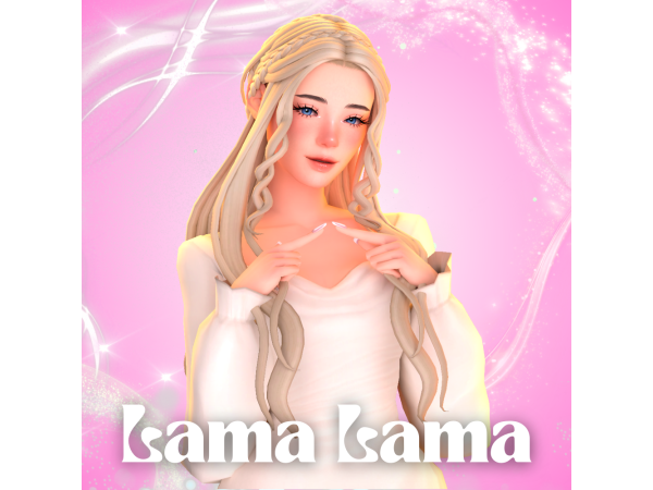 Maxis Match Hair Martina by LamaLamaLove - The Sims 4 Custom Content
