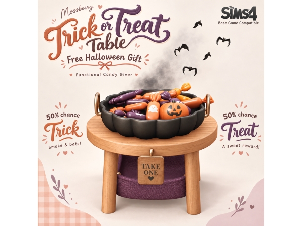 Mix Trick Or Treat Table - The Sims 4 Custom Content