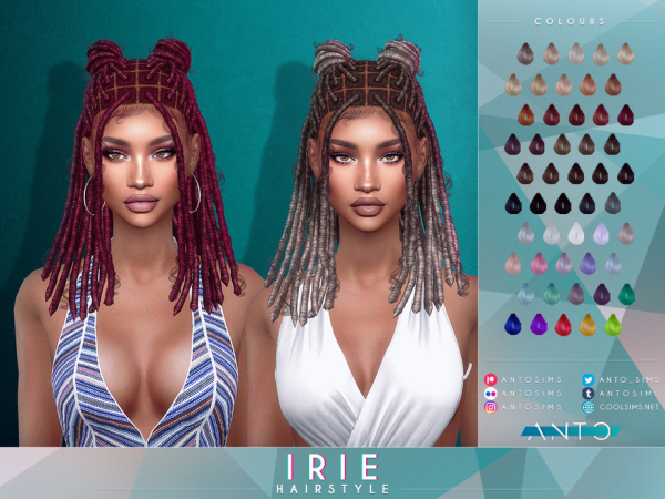Alpha Irie Hairstyle by thesimsresource - The Sims 4 Custom Content