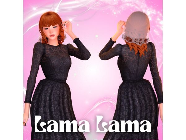Maxis Match Hair Alanna by LamaLamaLove - The Sims 4 Custom Content