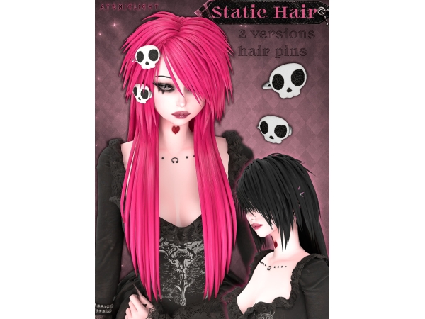 Sims 4 ၊၊||၊ Static hair ၊၊||၊