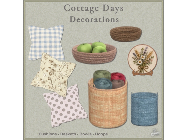 Maxis Match Cottage Days Decorations - The Sims 4 Custom Content