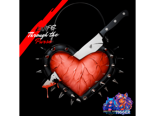 Alpha Knife Through the Heart Purse by PastelPaws - The Sims 4 Custom Content