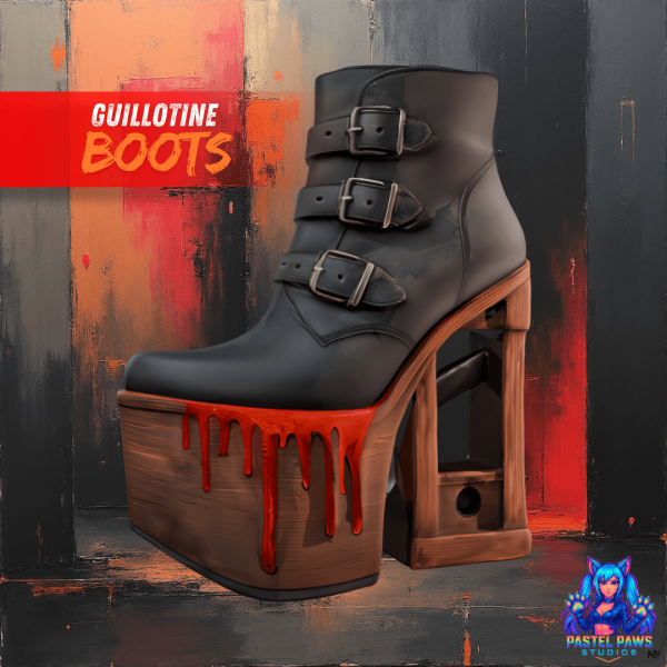 Alpha Guillotine Boots by simsfinds - The Sims 4 Custom Content