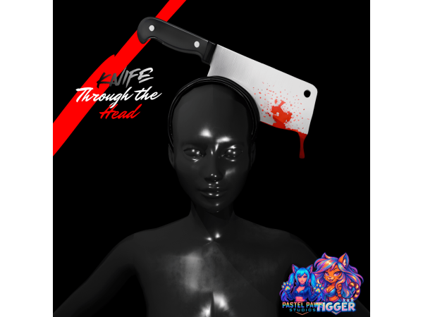Alpha Knife Through the Head by PastelPaws - The Sims 4 Custom Content