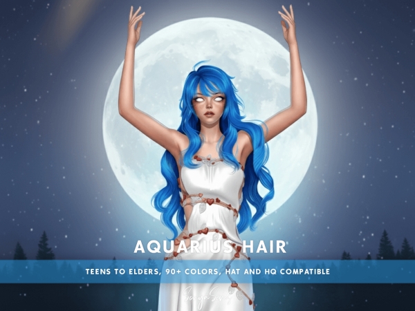Sims 4 Aquarius Hair