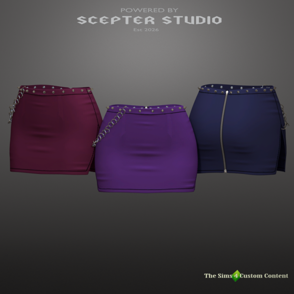 Alpha Angelia Skirt by scepterstudio - The Sims 4 Custom Content