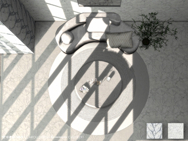 Sims 4 Marmo Bianco Floor