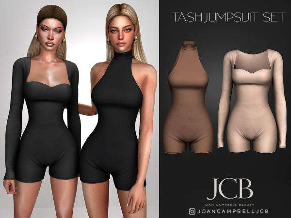 Alpha TASH JUMPSUIT SET by Joan_Campbell_Beauty_ - The Sims 4 Custom Content