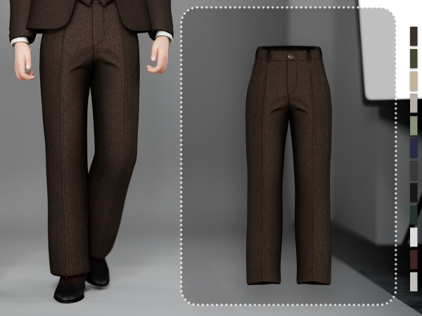 Alpha Vincent Vintage Suit Trousers - The Sims 4 Custom Content