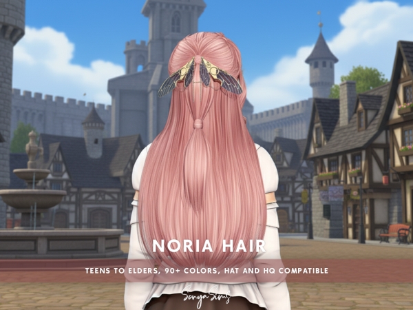 Sims 4 Noria Hair (ACC)