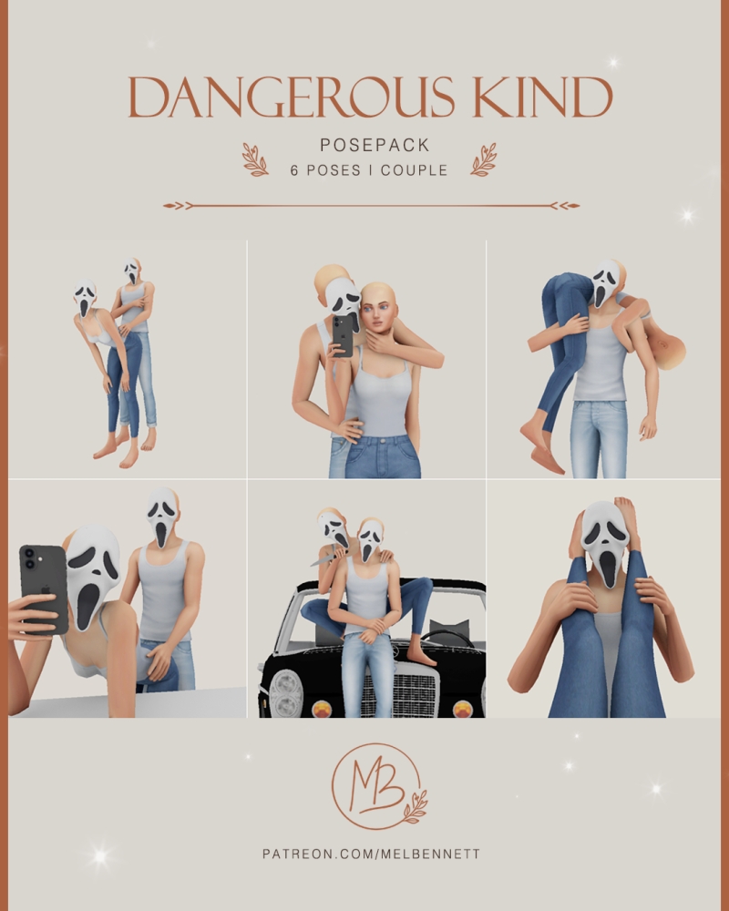 Mix Dangerous Kind Posepack by melbennett - The Sims 4 Custom Content