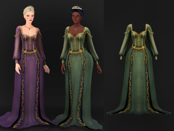 Sims 4 Olena Dress