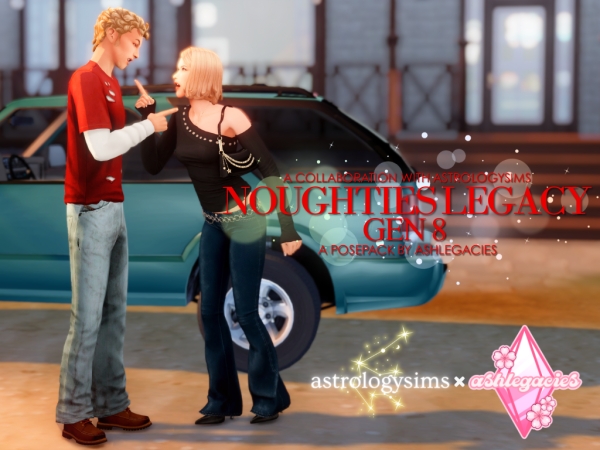 Sims 4 Noughties Legacy - Gen 8 Posepack