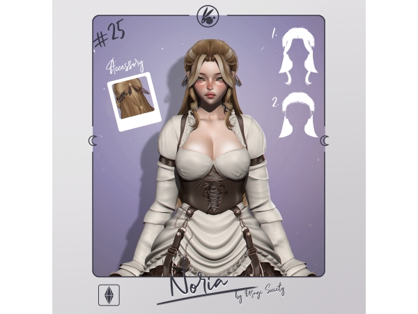Sims 4 Noria Hair (PACK)