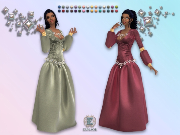 Sims 4 ErinAOK Women's Minisa Gown 092626