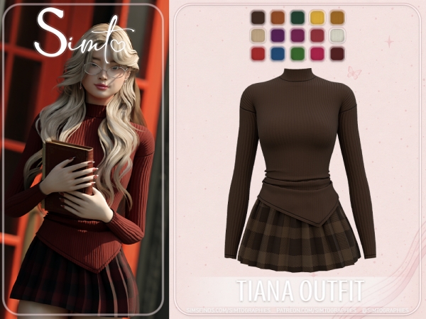 Alpha Tiana Outfit - The Sims 4 Custom Content