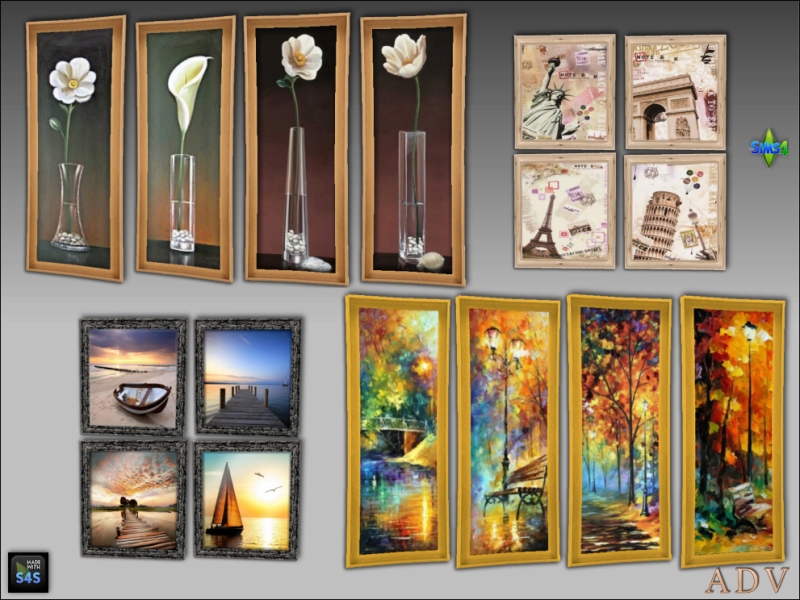 Alpha Paintings by artedellavita_mabra - The Sims 4 Custom Content